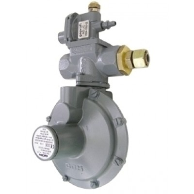 2nd stage gas regulator PN2,5, with SAV and double membrane for indoor installation, with thermal shut off device 12Kg/h